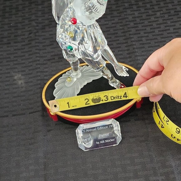 Swarovski Crystal Figurine SCS 1999 Masquerade Pierrot Box Stand COA Mint - Picture 16 of 16